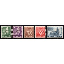 Reformationens 400-års jubilæum. Komplet sæt. Postfrisk.